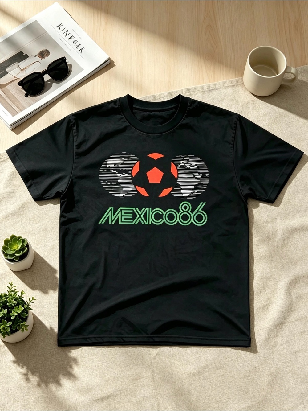 Mexico 86 Graphic Short-Sleeve Tee - Black - Picture 1 of 2